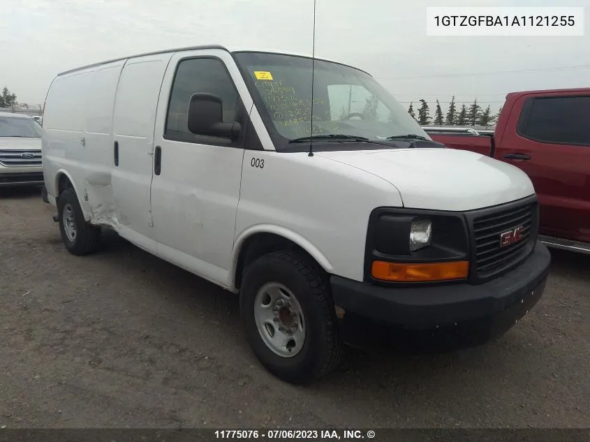 2010 GMC Savana G2500 VIN: 1GTZGFBA1A1121255 Lot: 11775076