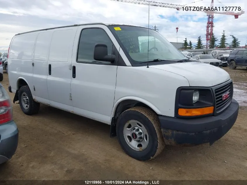 2010 GMC Savana VIN: 1GTZGFAA6A1127778 Lot: 12115955