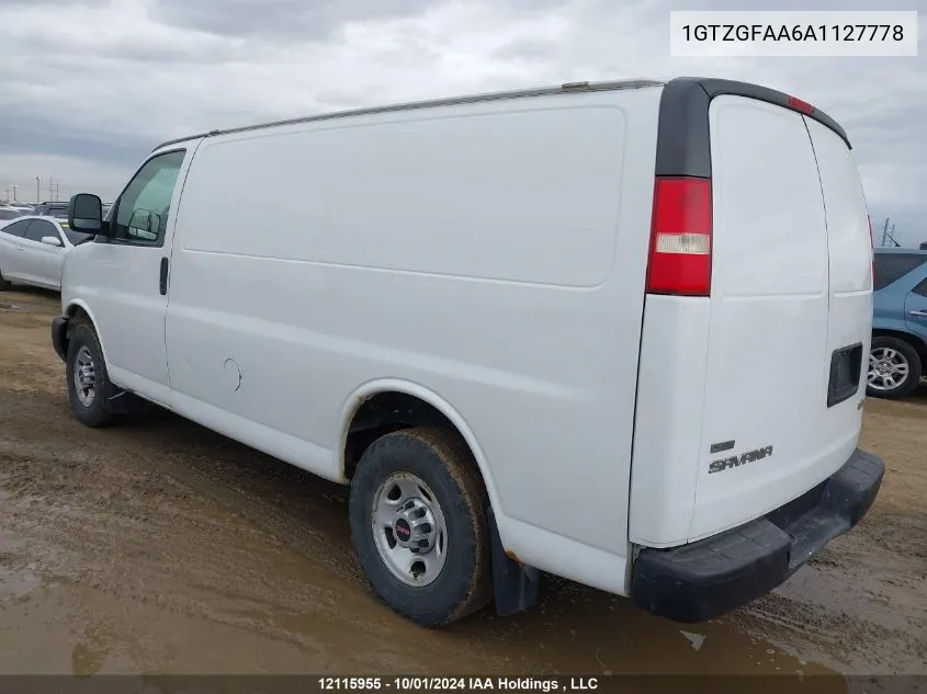 1GTZGFAA6A1127778 2010 GMC Savana