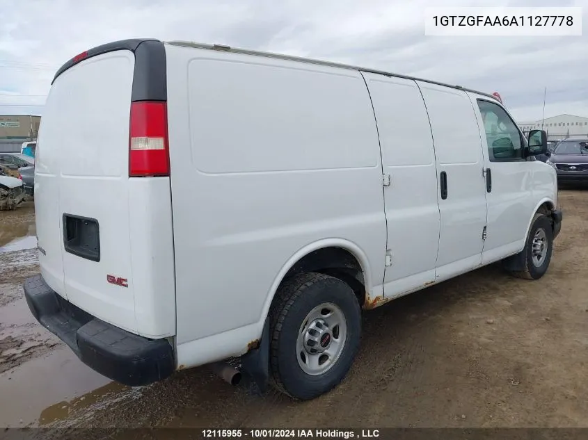 1GTZGFAA6A1127778 2010 GMC Savana