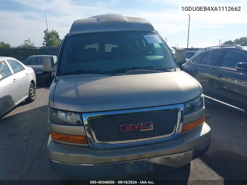 2010 GMC Savana 1500 Upfitter VIN: 1GDUGEB4XA1112662 Lot: 40348000