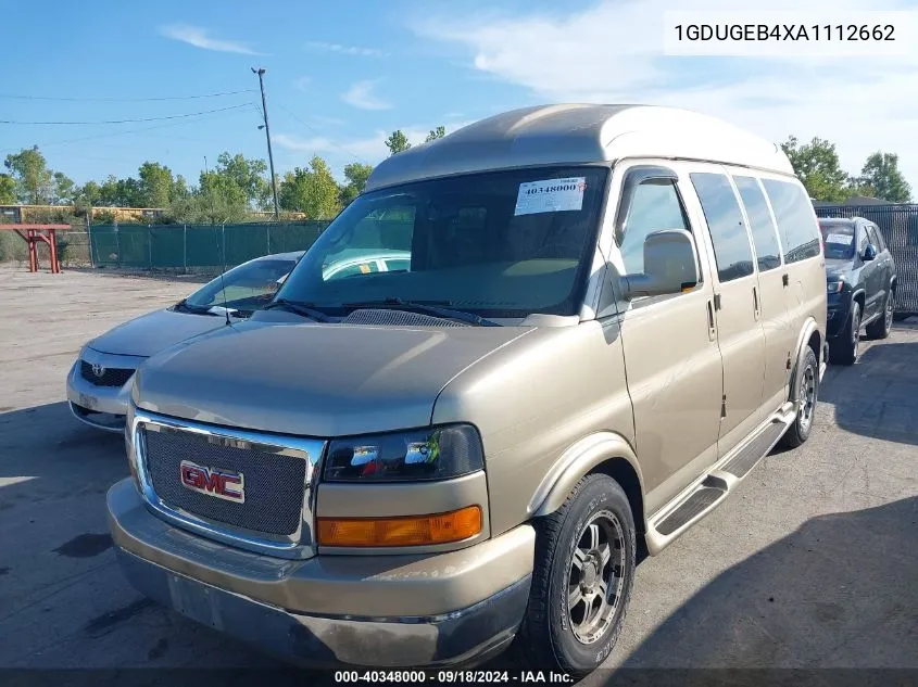 2010 GMC Savana 1500 Upfitter VIN: 1GDUGEB4XA1112662 Lot: 40348000