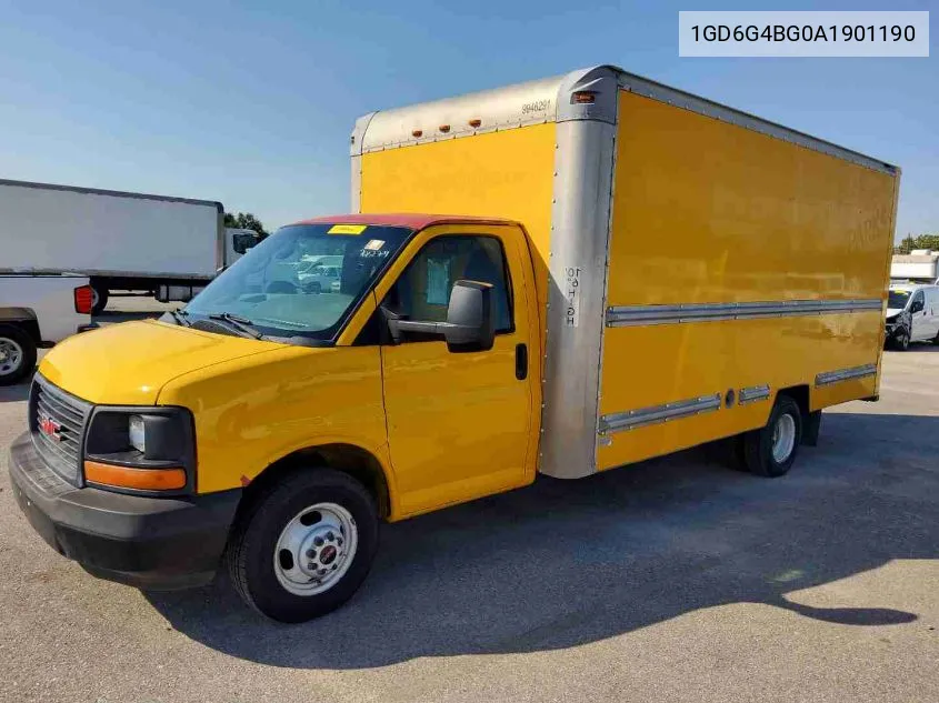 2010 GMC Savana Cutaway Work Van VIN: 1GD6G4BG0A1901190 Lot: 40648982