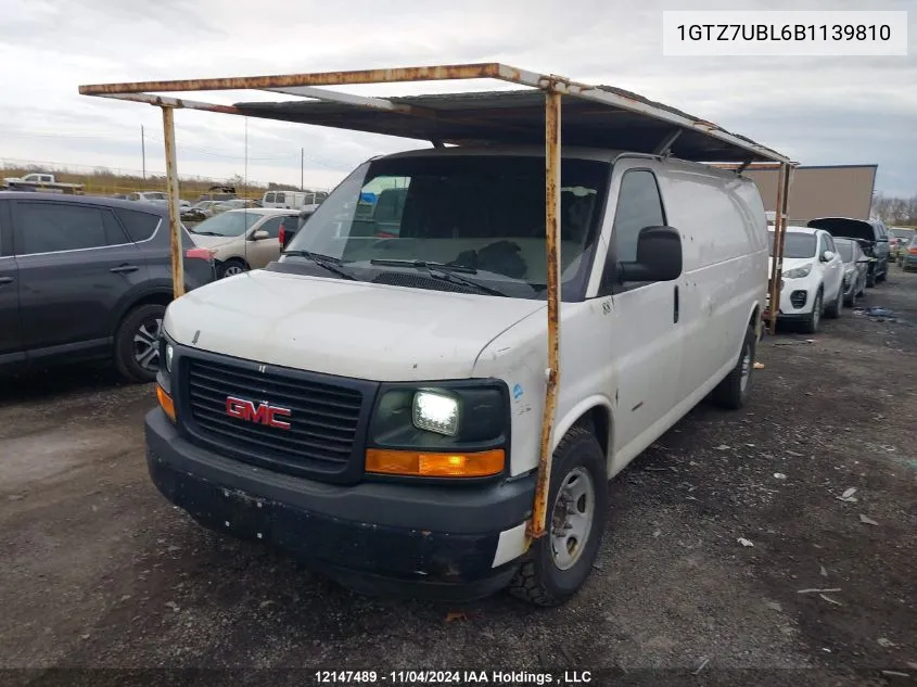 2011 GMC Savana Cargo Van VIN: 1GTZ7UBL6B1139810 Lot: 12147489