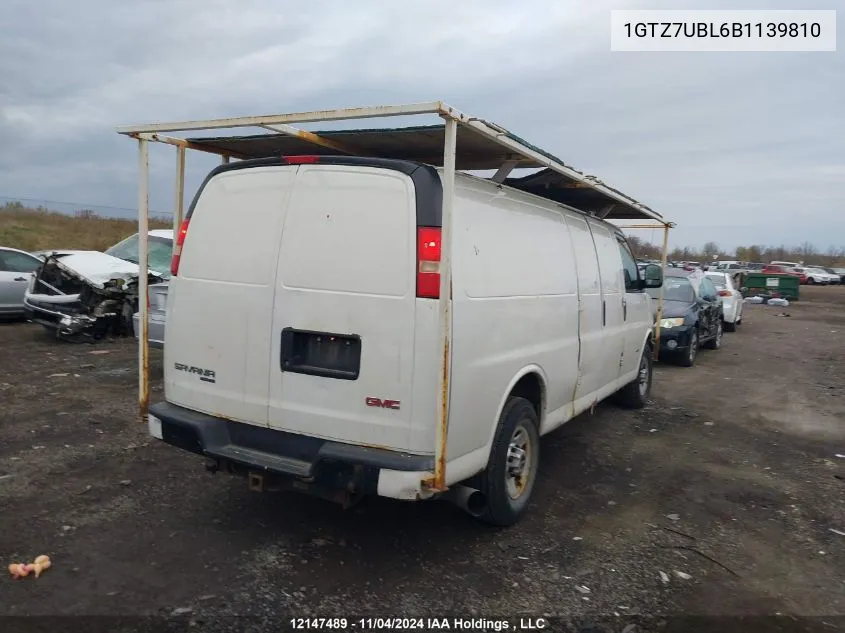 2011 GMC Savana Cargo Van VIN: 1GTZ7UBL6B1139810 Lot: 12147489