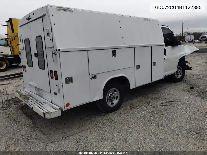 2011 GMC Savana Work Van VIN: 1GD072CG4B1122885 Lot: 40818206