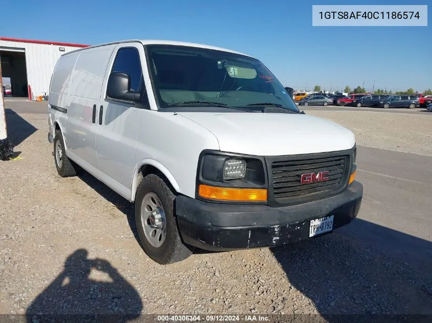 2012 GMC Savana 1500 Work Van VIN: 1GTS8AF40C1186574 Lot: 40306304