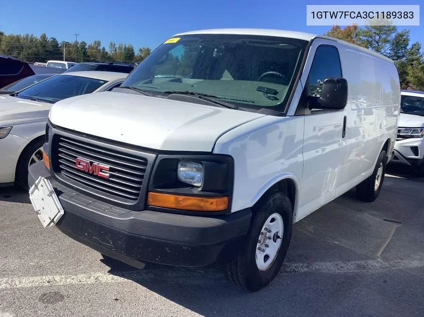 2012 GMC Savana G2500 VIN: 1GTW7FCA3C1189383 Lot: 40647554