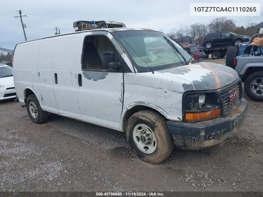 1GTZ7TCA4C1110265 2012 GMC Savana 3500 Work Van