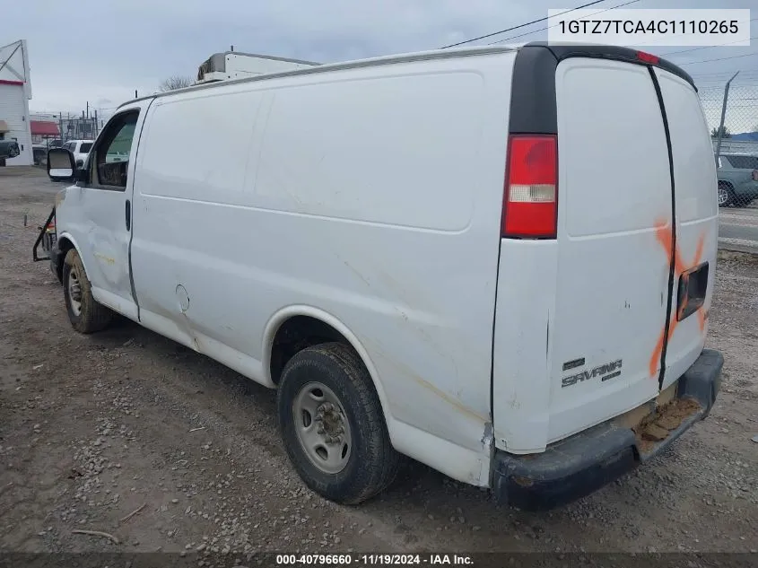 1GTZ7TCA4C1110265 2012 GMC Savana 3500 Work Van