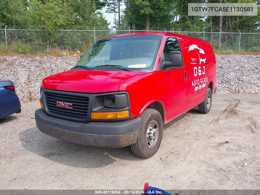 2014 GMC Savana 2500 Work Van VIN: 1GTW7FCA5E1130581 Lot: 40116924