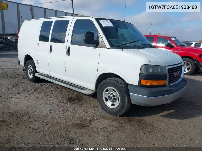 2014 GMC Savana 2500 Work Van VIN: 1GTW7FCA0E1908480 Lot: 40764529