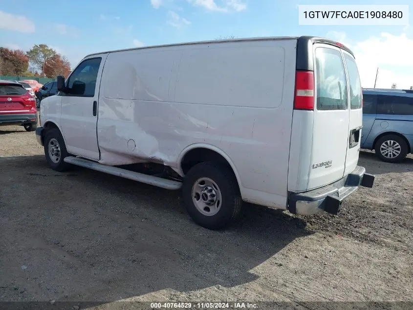 2014 GMC Savana 2500 Work Van VIN: 1GTW7FCA0E1908480 Lot: 40764529