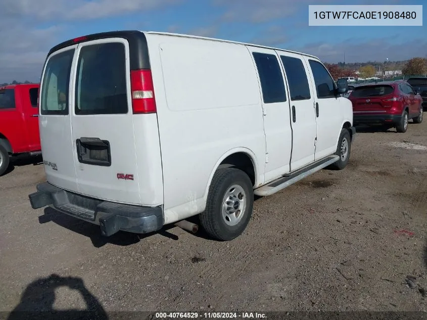 2014 GMC Savana 2500 Work Van VIN: 1GTW7FCA0E1908480 Lot: 40764529