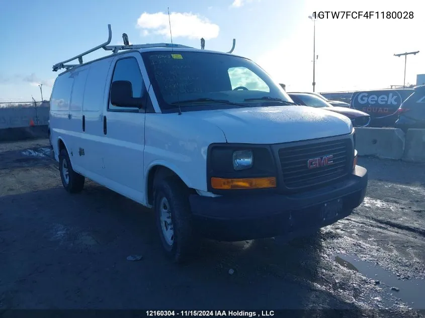 2015 GMC Savana VIN: 1GTW7FCF4F1180028 Lot: 12160304