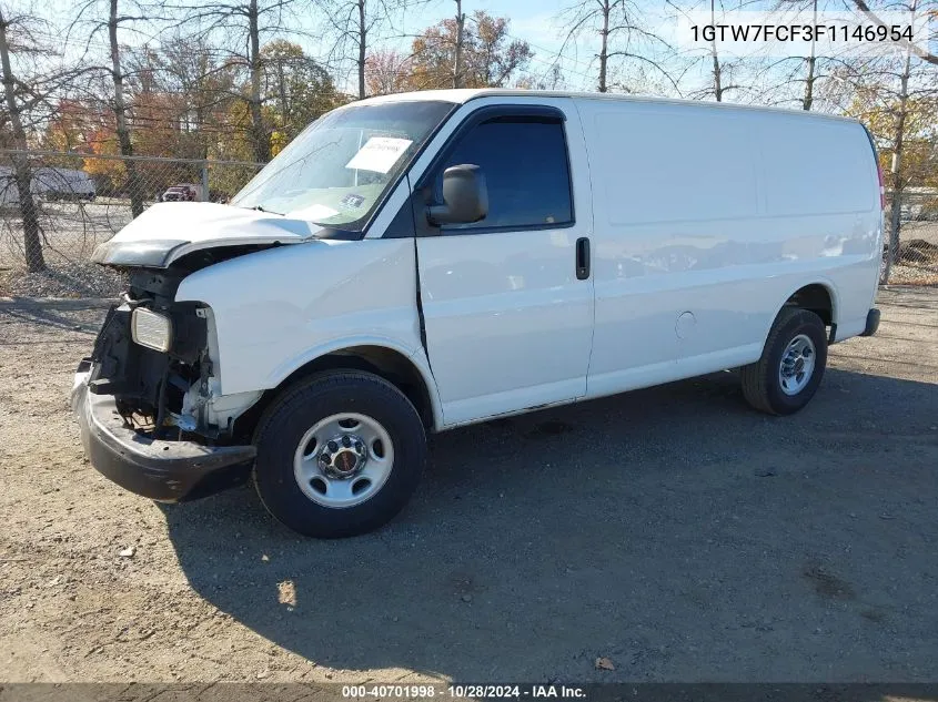 2015 GMC Savana 2500 Work Van VIN: 1GTW7FCF3F1146954 Lot: 40701998