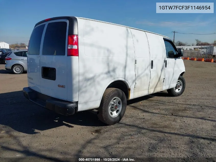 1GTW7FCF3F1146954 2015 GMC Savana 2500 Work Van