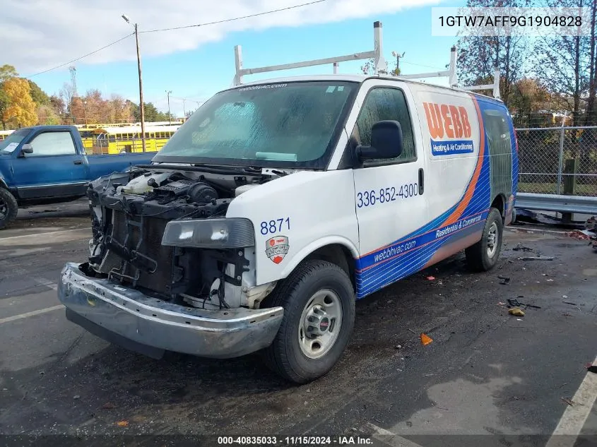 2016 GMC Savana 2500 Work Van VIN: 1GTW7AFF9G1904828 Lot: 40835033