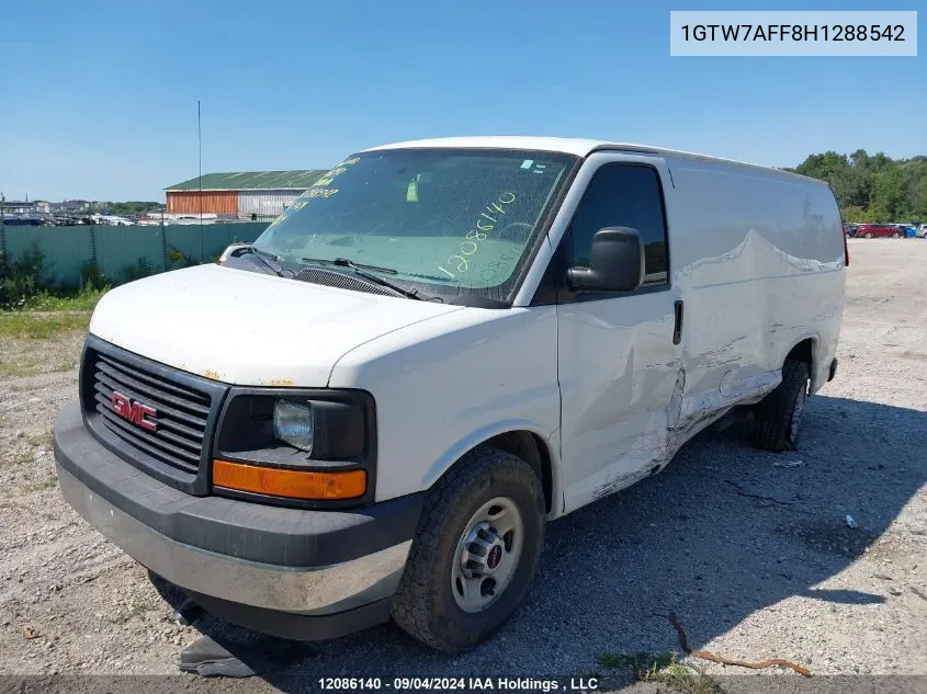 1GTW7AFF8H1288542 2017 GMC Savana