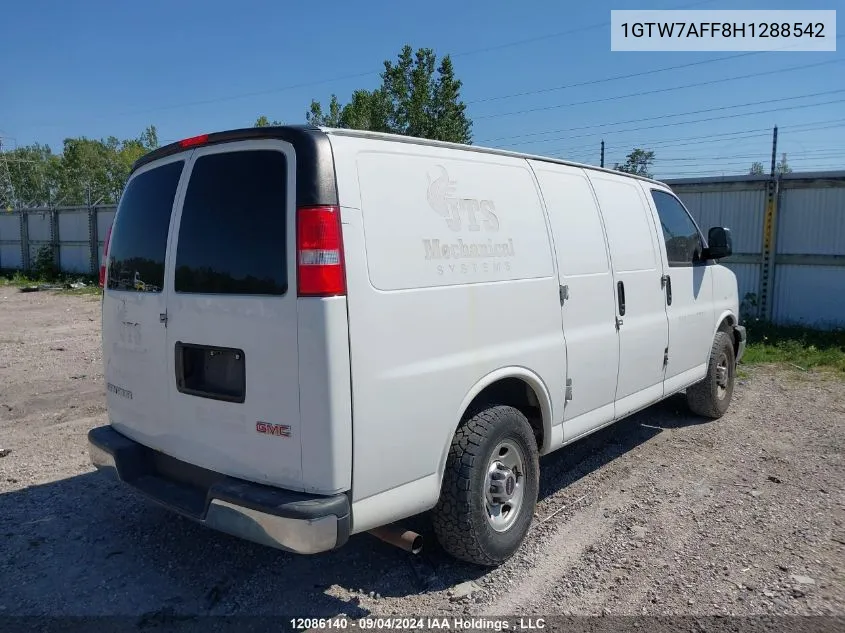 1GTW7AFF8H1288542 2017 GMC Savana