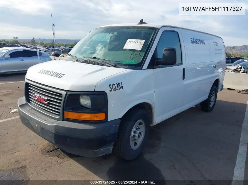 2017 GMC Savana 2500 Work Van VIN: 1GTW7AFF5H1117327 Lot: 39724525