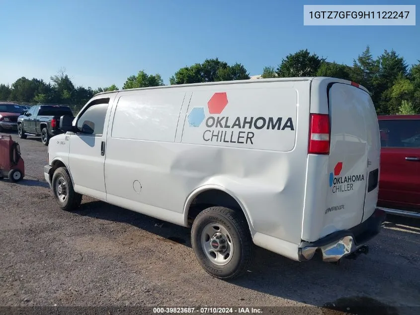 1GTZ7GFG9H1122247 2017 GMC Savana 3500 Work Van