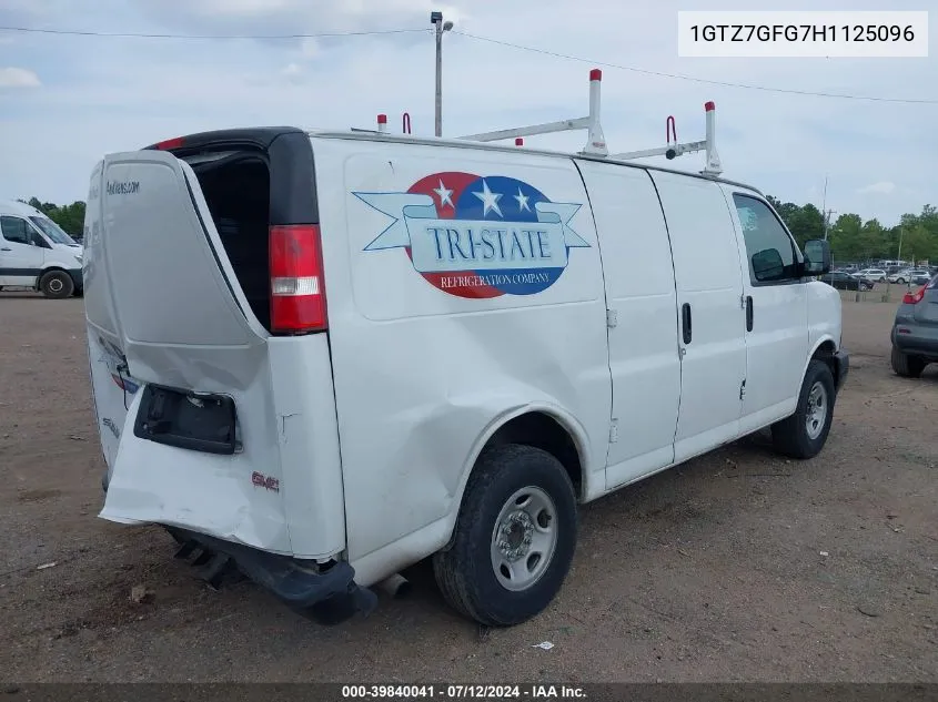 1GTZ7GFG7H1125096 2017 GMC Savana 3500 Work Van