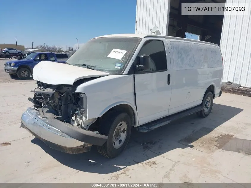 1GTW7AFF1H1907093 2017 GMC Savana 2500 Work Van