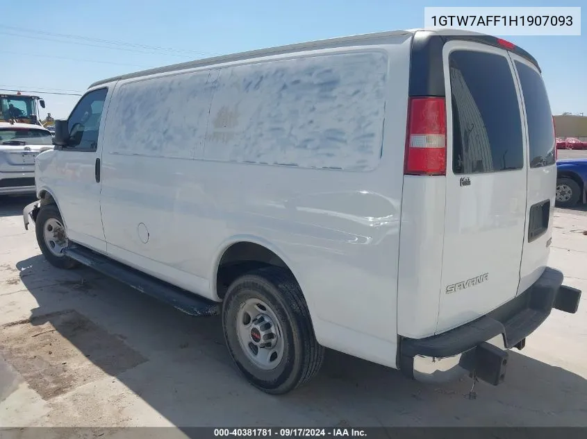 1GTW7AFF1H1907093 2017 GMC Savana 2500 Work Van