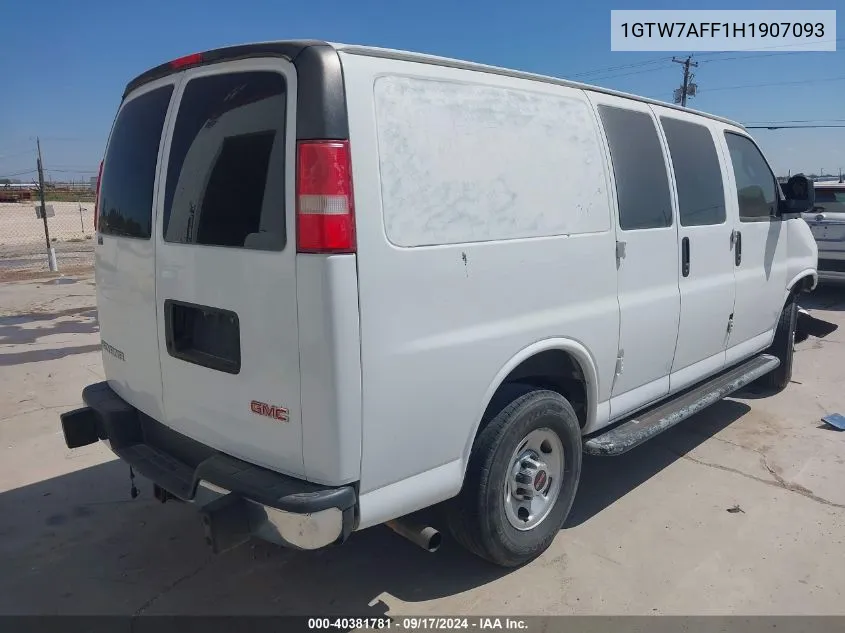 1GTW7AFF1H1907093 2017 GMC Savana 2500 Work Van