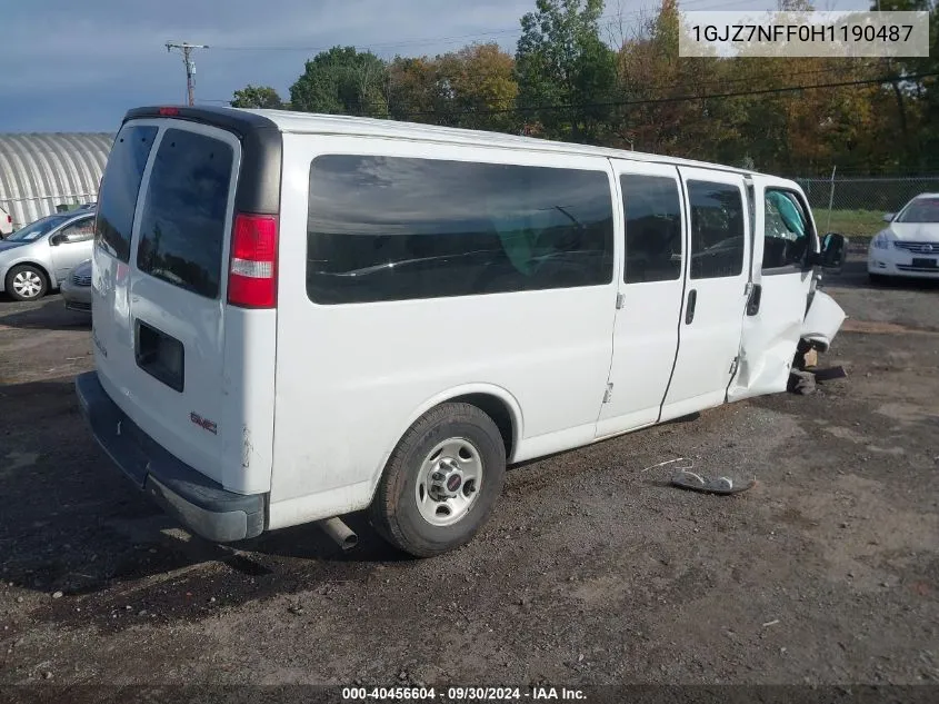 2017 GMC Savana 3500 Ls VIN: 1GJZ7NFF0H1190487 Lot: 40456604