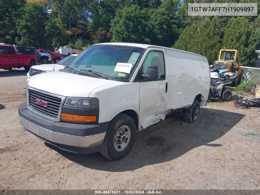 2017 GMC Savana 2500 Work Van VIN: 1GTW7AFF7H1909897 Lot: 40478521