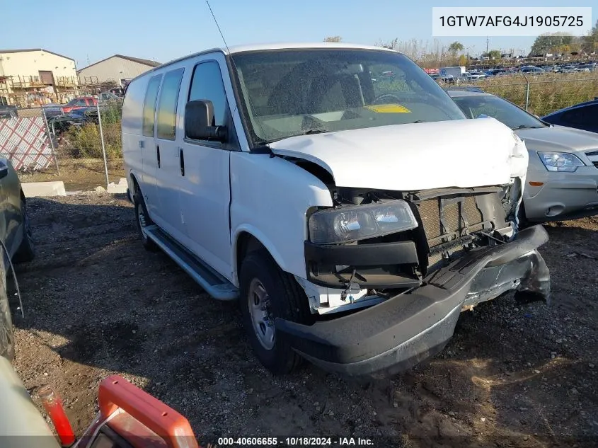 1GTW7AFG4J1905725 2018 GMC Savana 2500 Work Van