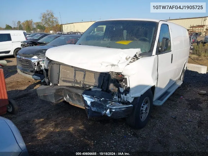 1GTW7AFG4J1905725 2018 GMC Savana 2500 Work Van