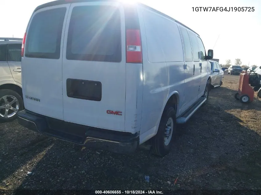 1GTW7AFG4J1905725 2018 GMC Savana 2500 Work Van