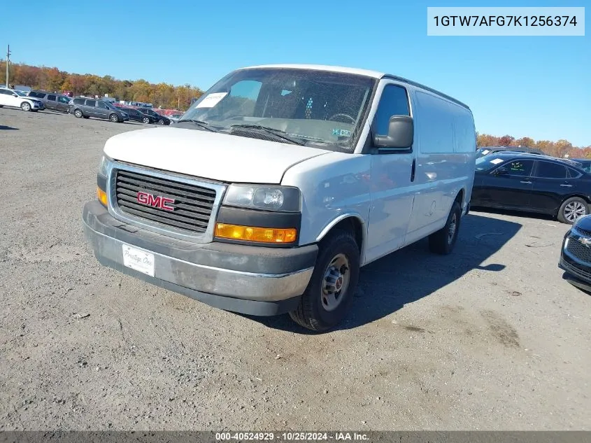 2019 GMC Savana 2500 Work Van VIN: 1GTW7AFG7K1256374 Lot: 40524929