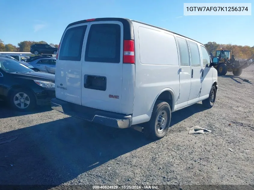 2019 GMC Savana 2500 Work Van VIN: 1GTW7AFG7K1256374 Lot: 40524929