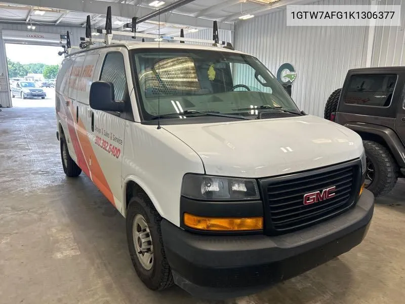 2019 GMC Savana 2500 Work Van VIN: 1GTW7AFG1K1306377 Lot: 40589724