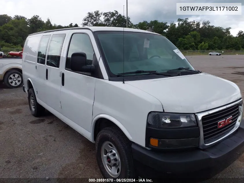 2020 GMC Savana Cargo Rwd 2500 Regular Wheelbase Work Van VIN: 1GTW7AFP3L1171002 Lot: 39591570