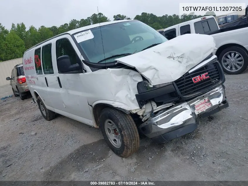 2020 GMC Savana Cargo Rwd 2500 Regular Wheelbase Work Van VIN: 1GTW7AFG1L1207205 Lot: 39882783