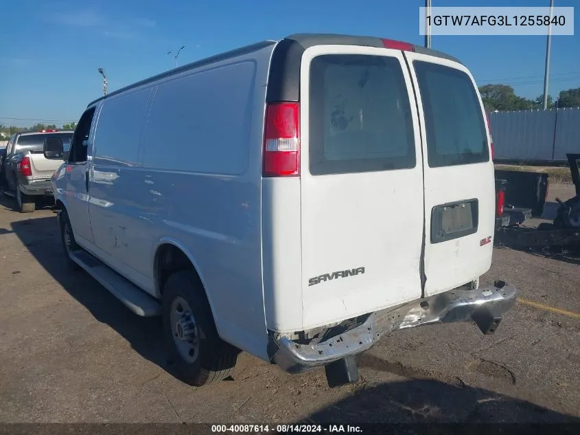 2020 GMC Savana Cargo Rwd 2500 Regular Wheelbase Work Van VIN: 1GTW7AFG3L1255840 Lot: 40087614