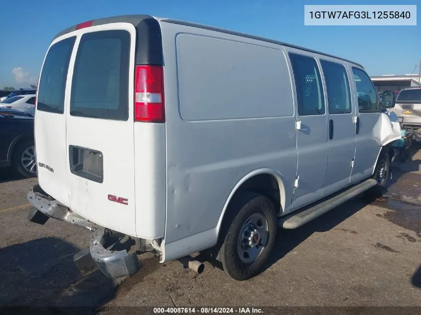 2020 GMC Savana Cargo Rwd 2500 Regular Wheelbase Work Van VIN: 1GTW7AFG3L1255840 Lot: 40087614