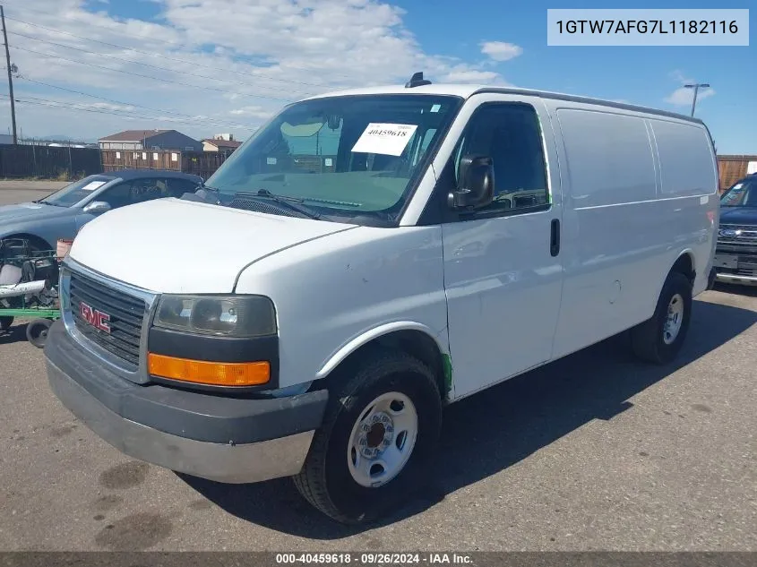 2020 GMC Savana Cargo Rwd 2500 Regular Wheelbase Work Van VIN: 1GTW7AFG7L1182116 Lot: 40459618