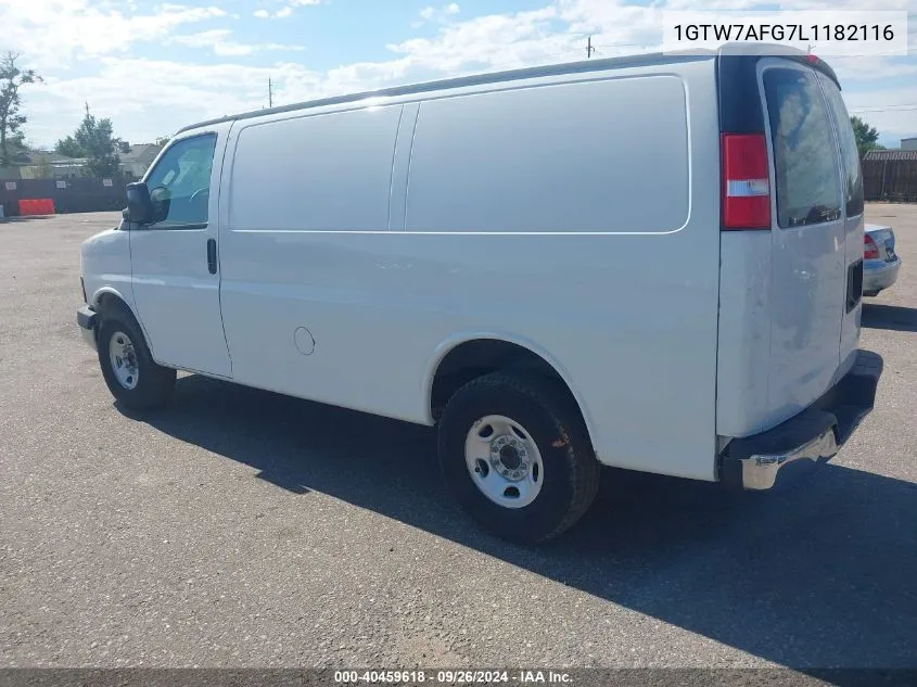 2020 GMC Savana Cargo Rwd 2500 Regular Wheelbase Work Van VIN: 1GTW7AFG7L1182116 Lot: 40459618