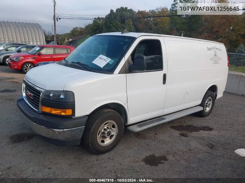 2020 GMC Savana Cargo Rwd 2500 Regular Wheelbase Work Van VIN: 1GTW7AFGXL1256645 Lot: 40467916