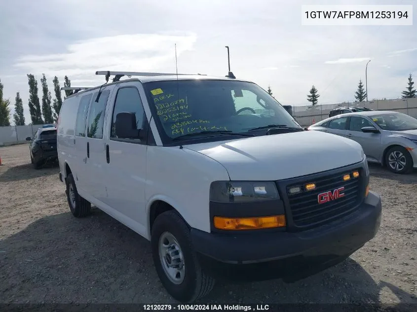 2021 GMC Savana G2500 VIN: 1GTW7AFP8M1253194 Lot: 12120279