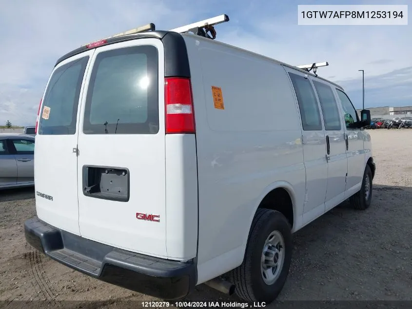 2021 GMC Savana G2500 VIN: 1GTW7AFP8M1253194 Lot: 12120279