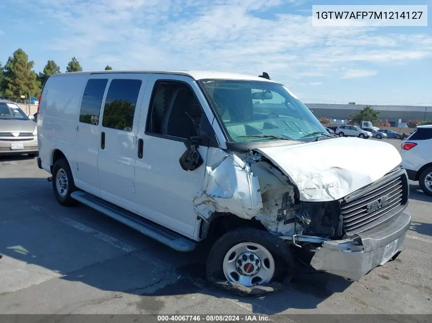 2021 GMC Savana Cargo Rwd 2500 Regular Wheelbase Work Van VIN: 1GTW7AFP7M1214127 Lot: 40067746