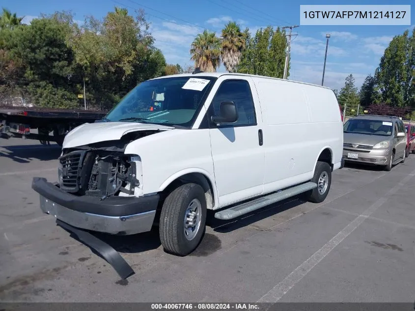 2021 GMC Savana Cargo Rwd 2500 Regular Wheelbase Work Van VIN: 1GTW7AFP7M1214127 Lot: 40067746