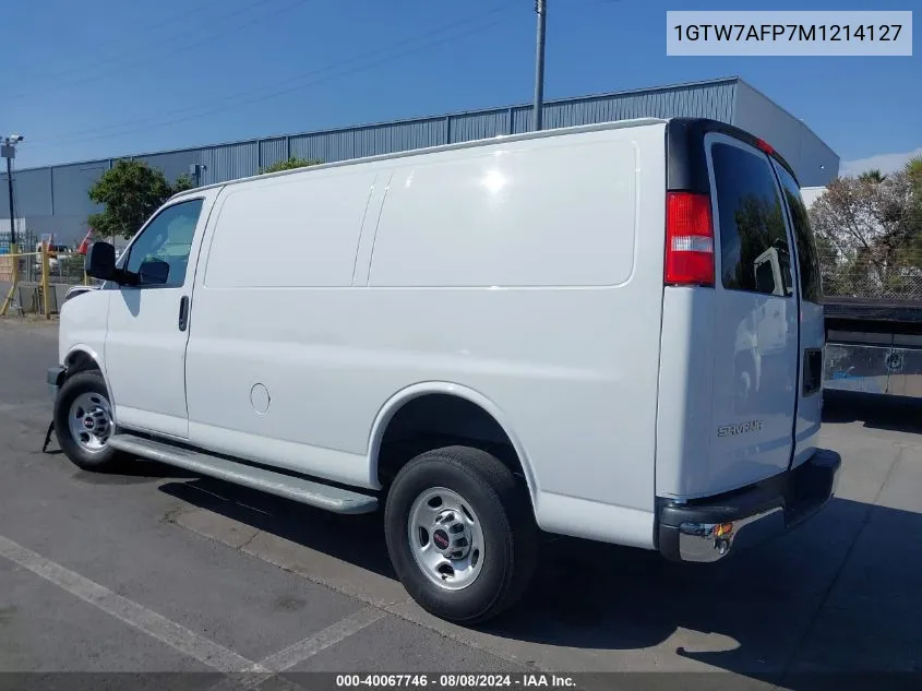 2021 GMC Savana Cargo Rwd 2500 Regular Wheelbase Work Van VIN: 1GTW7AFP7M1214127 Lot: 40067746